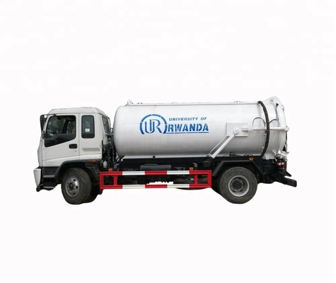 Japanese carbon steel Q235 low price garbage collection vacuum suction truck 10000liters sewage truck for sale