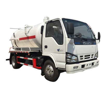 Q235 Carbon Steel Japan 7 CBM Stainless Steel Customized Vacuum Pump Sewage Cleaning Mud Collection Septic Vacuumer Tank Truck